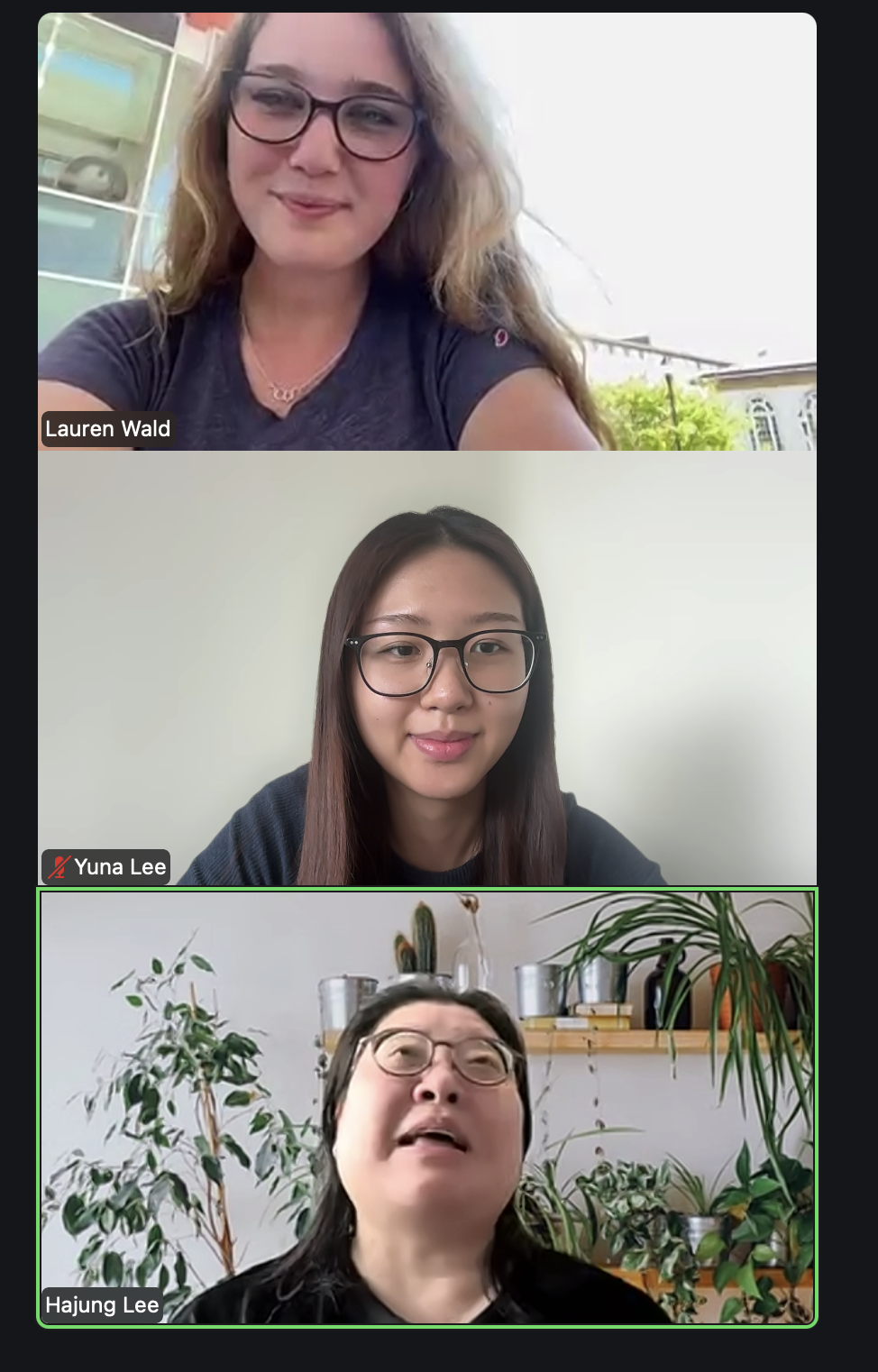 Advisory board meeting with Dr. Lee
